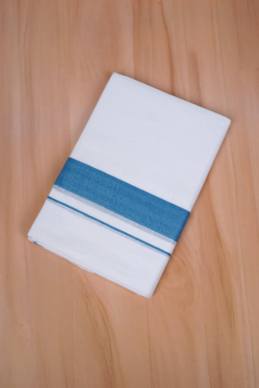 FCD-596 W/D DHOTI 3.80 MTR - Blue