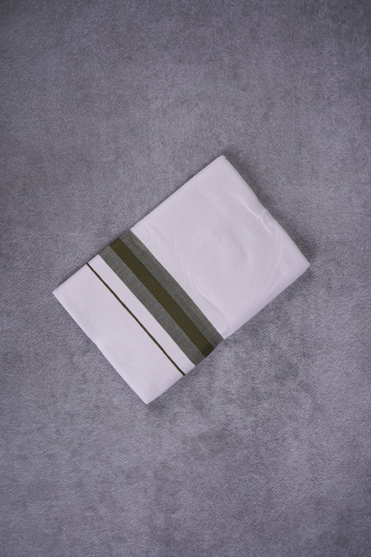 KERALOOM FINISH COTTON 326 W/D DHOTI 3.80 MTR - Dark Gray