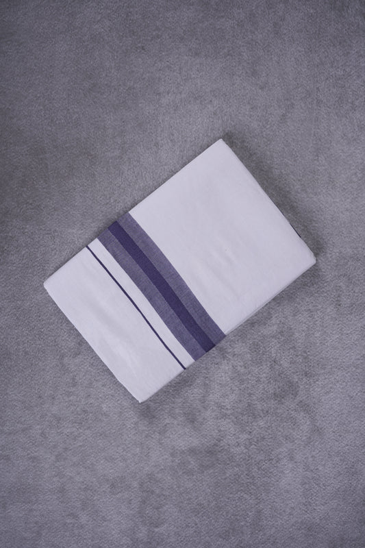 KERALOOM FINISH COTTON 326 W/D DHOTI 3.80 MTR - Light Violet