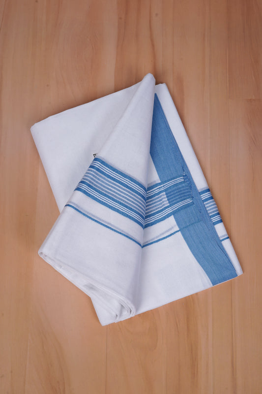 FCD-576 W/D DHOTI 3.80 MTR - Light Blue
