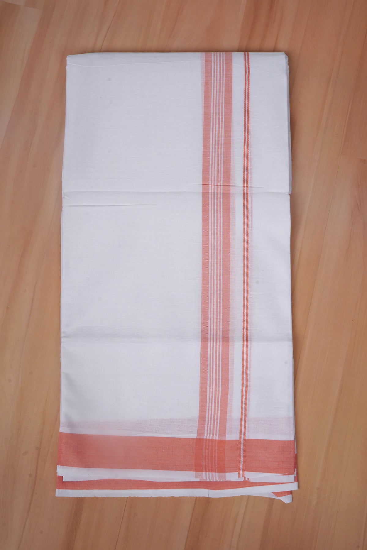FCD-632 W/D DHOTI 3.80 MTR - Light Orange