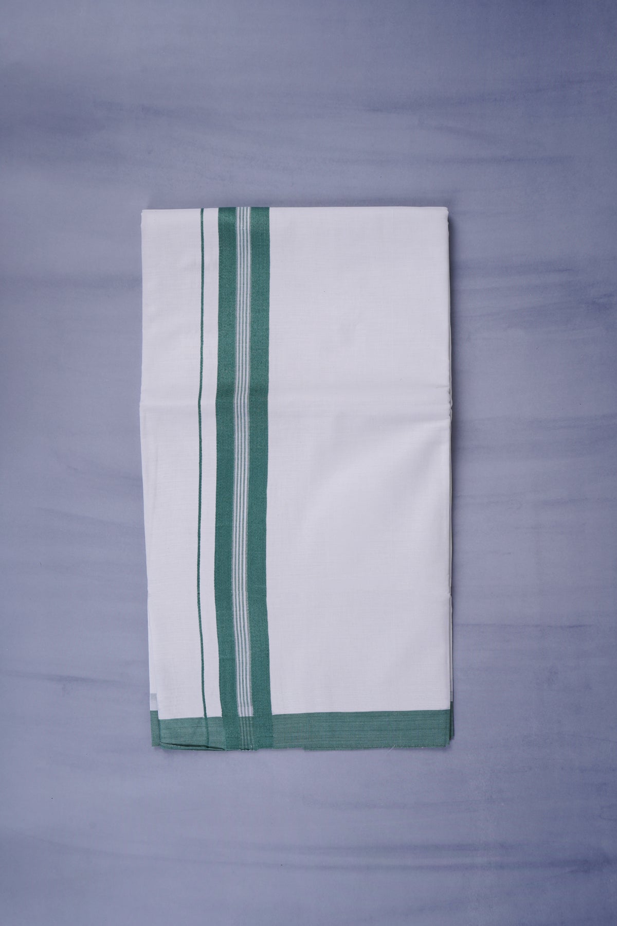 KERALOOM FINISH COTTON 331 W/D DHOTI 3.80 MTR - Green