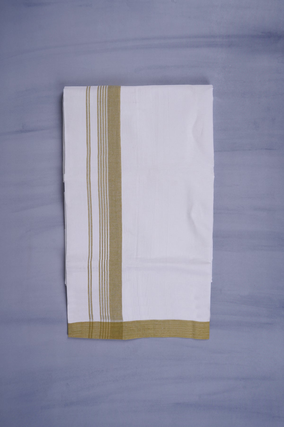 KERALOOM FINISH COTTON 327 W/D DHOTI 3.80 MTR - Light Green