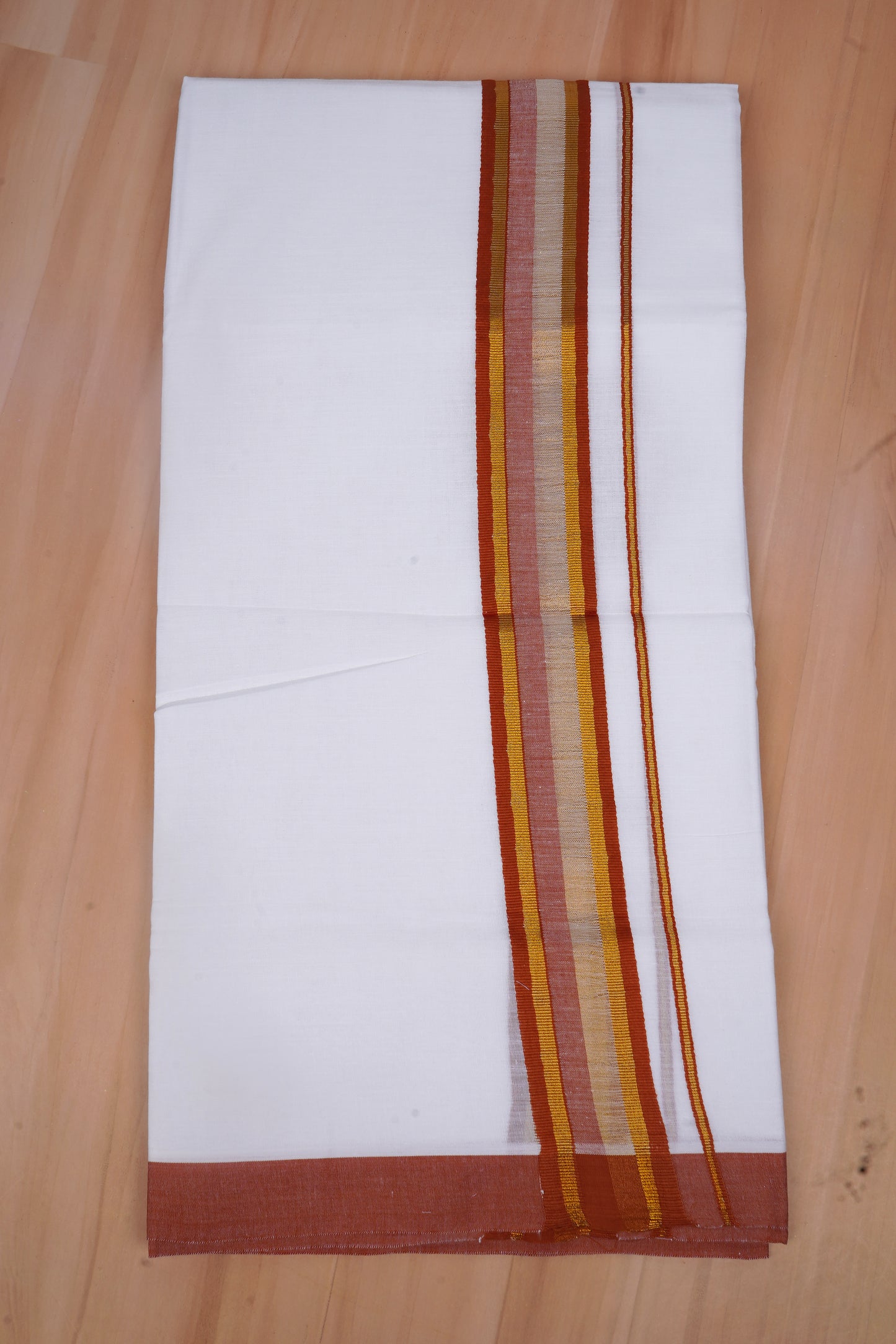 FCD-519 W/D DHOTI 3.80 MTR-Dark Brown