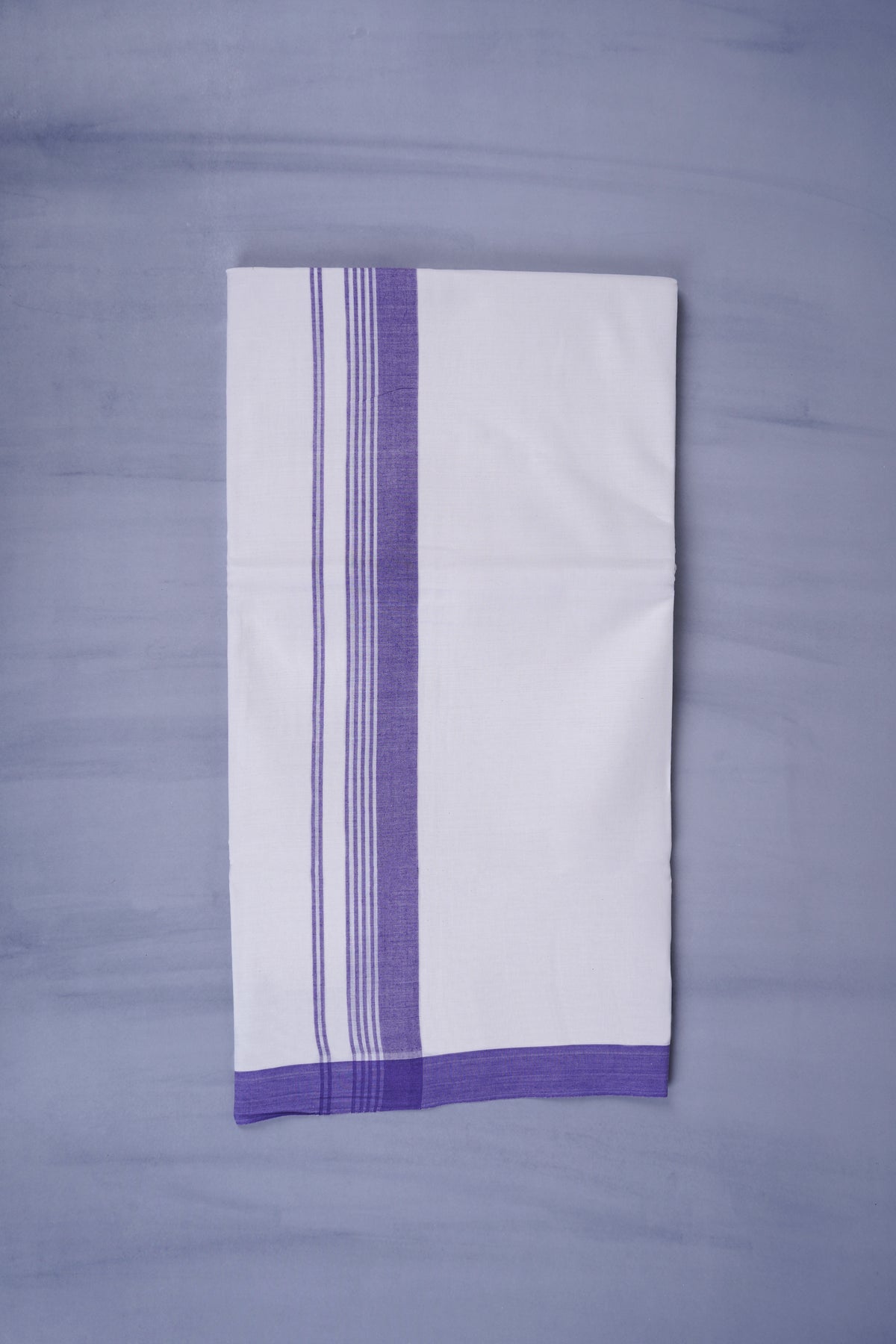 KERALOOM FINISH COTTON 327 W/D DHOTI 3.80 MTR - Violet