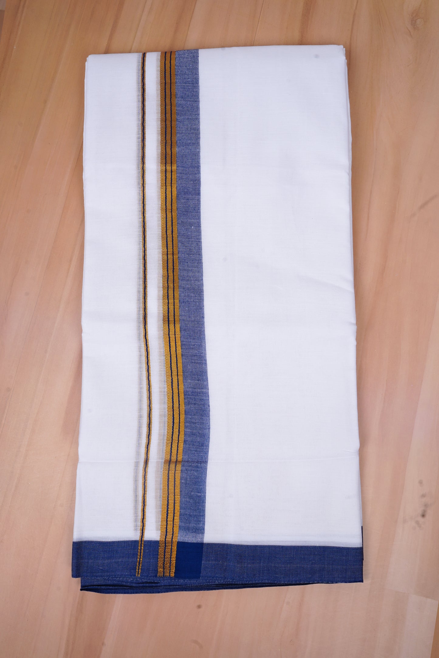FCD-528 W/D DHOTI 3.80 MTR-Dark Blue