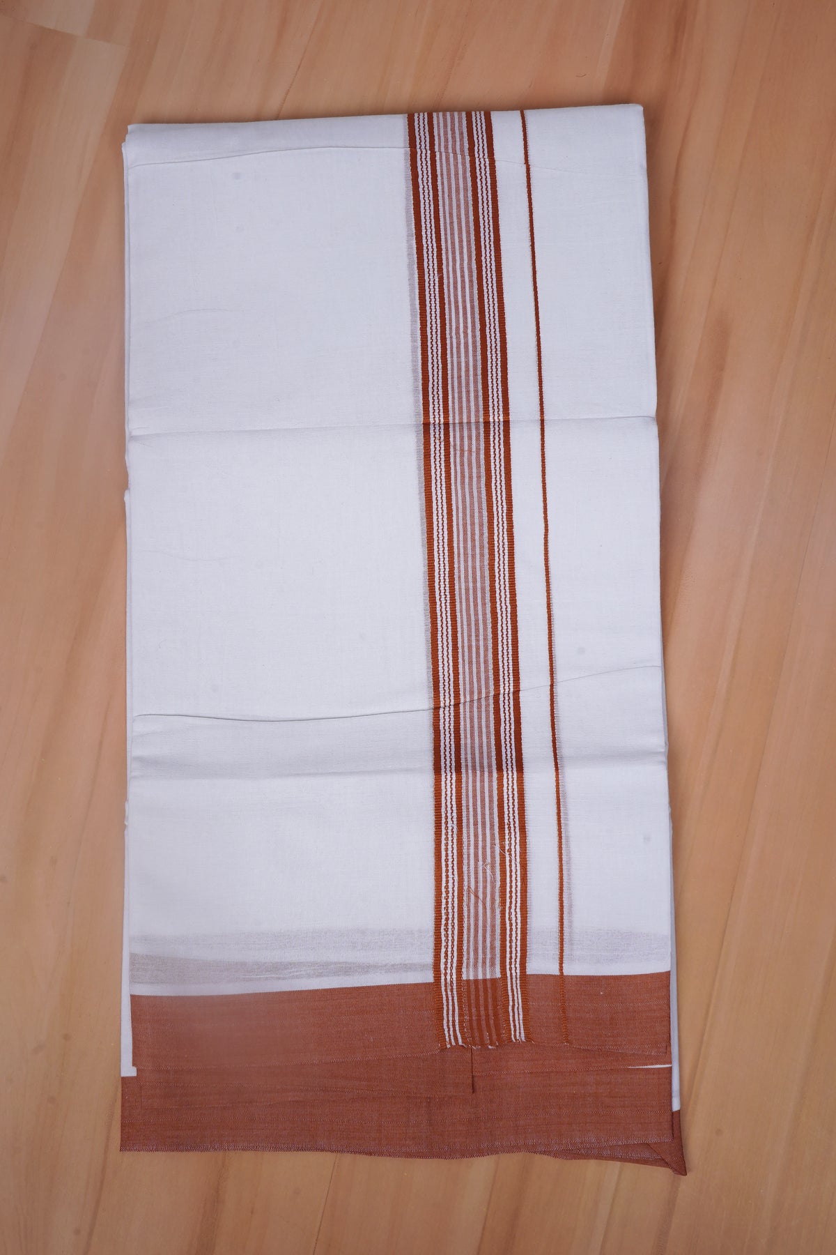 FCD-576 W/D DHOTI 3.80 MTR - Chocolate brown