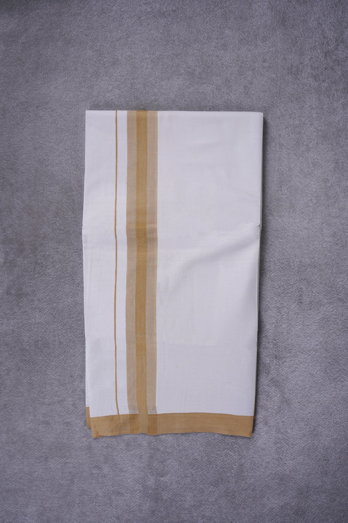 KERALOOM FINISH COTTON 326 W/D DHOTI 3.80 MTR - Light Brown