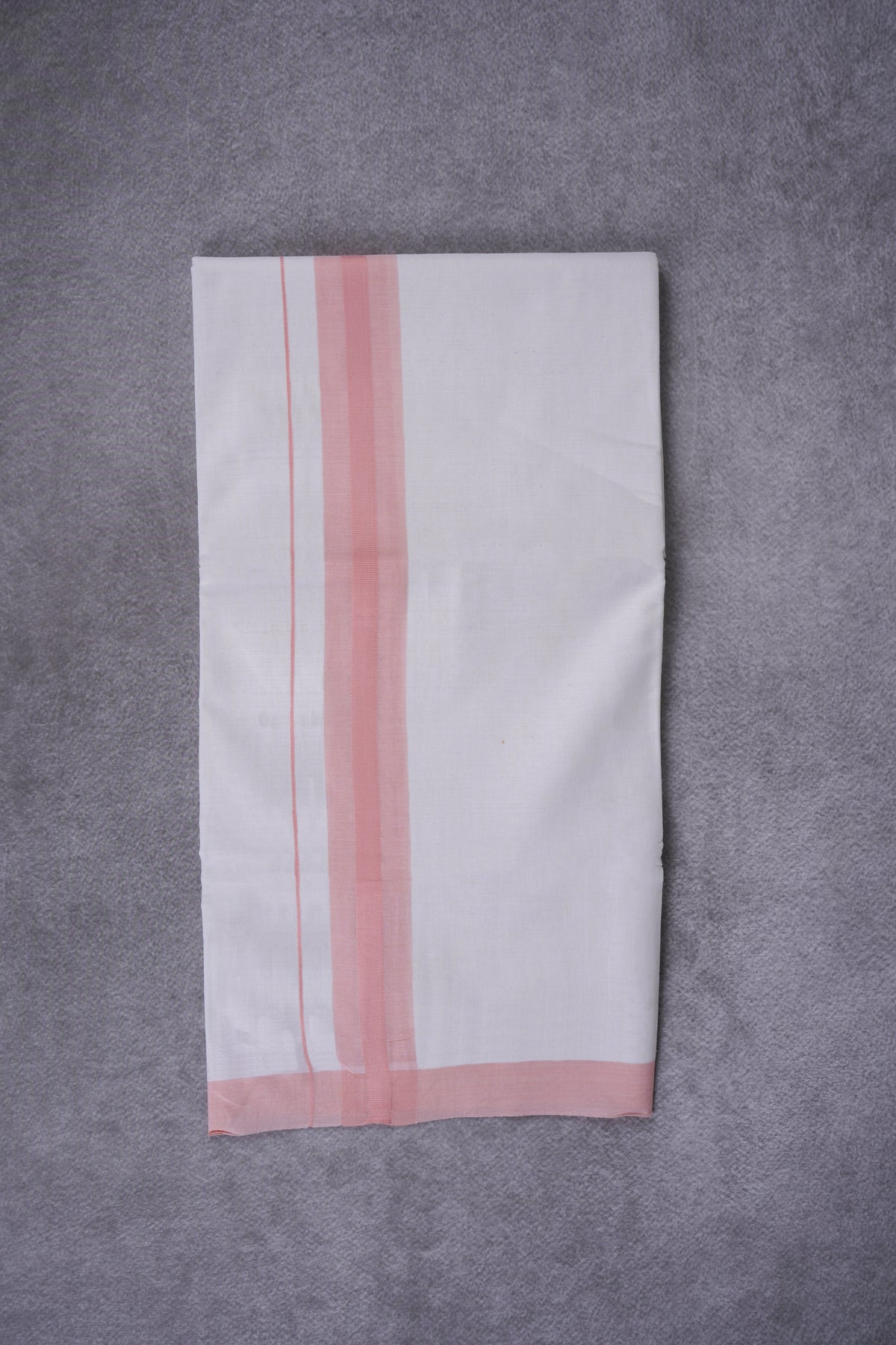 KERALOOM FINISH COTTON 326 W/D DHOTI 3.80 MTR - Pink