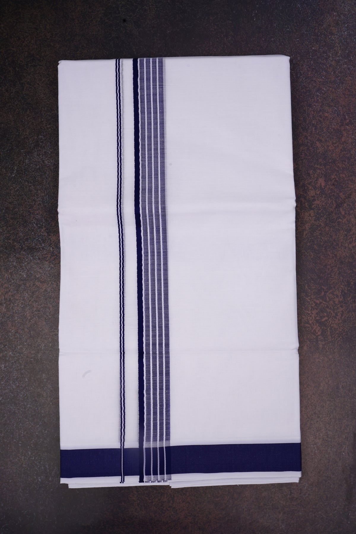 FD-133 W/D DHOTI 3.80 MTR-Navy Blue
