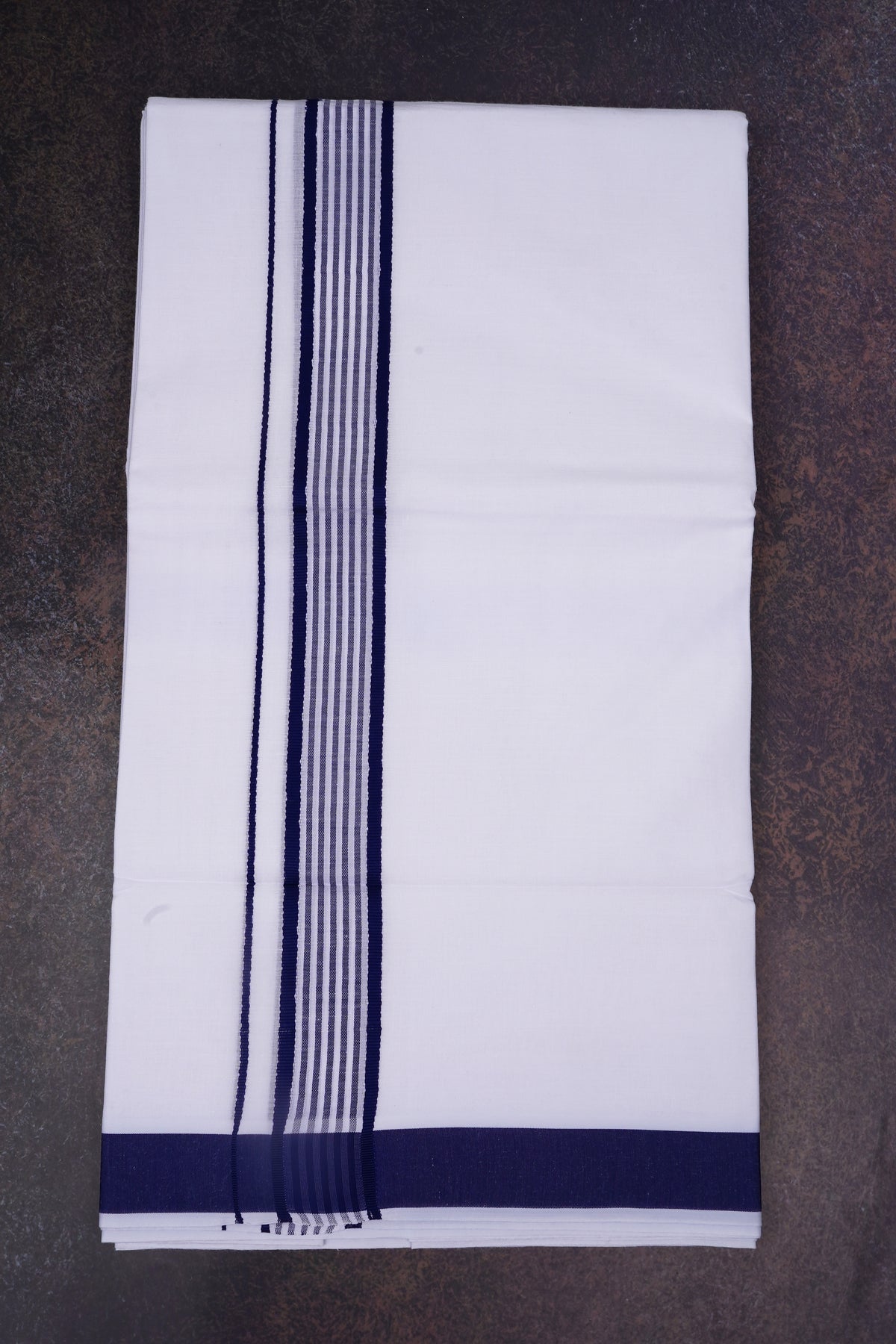 FD-162 W/D DHOTI 3.80 MTR-Navy Blue
