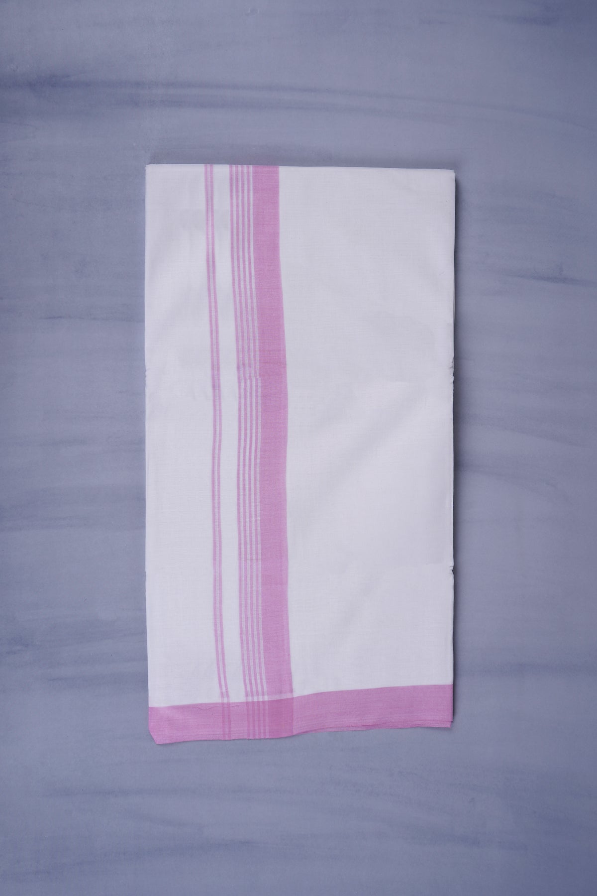 KERALOOM FINISH COTTON 327 W/D DHOTI 3.80 MTR - Pink
