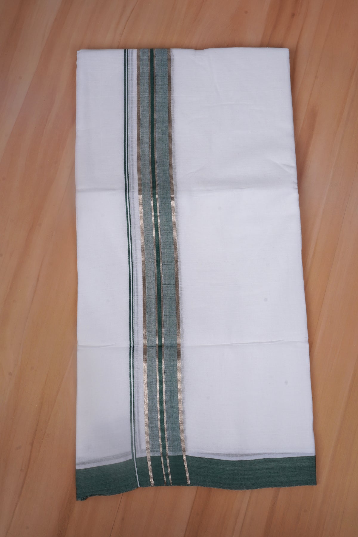 FCD-477 W/D DHOTI 3.80 MTR - Dark Green