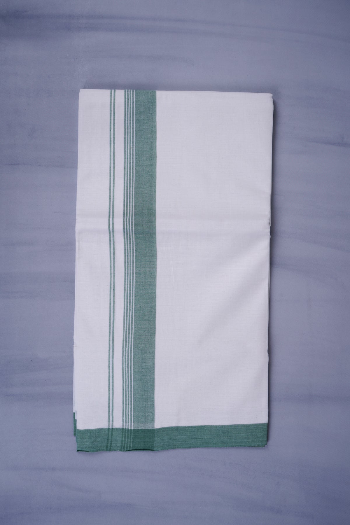 KERALOOM FINISH COTTON 327 W/D DHOTI 3.80 MTR - Light Green