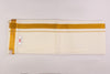 VELCRO POCKET CREAM GOLD BORDER READYMADE SINGLE DHOTHIE - PKT GLS-02C