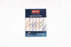 COLOUR BORDER COTTON WHITE KERCHIEF 6 PCS 16X16 - KF-116