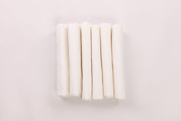 COTTON WHITE KERCHIEF 6 PCS 18X18 - KF-121