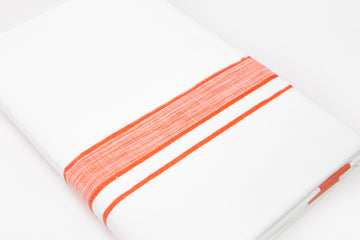 Bright Border White Double Dhothie For Men Online Shopping