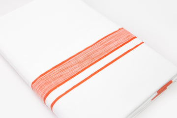Bright Border White Double Dhothie For Men Online Shopping