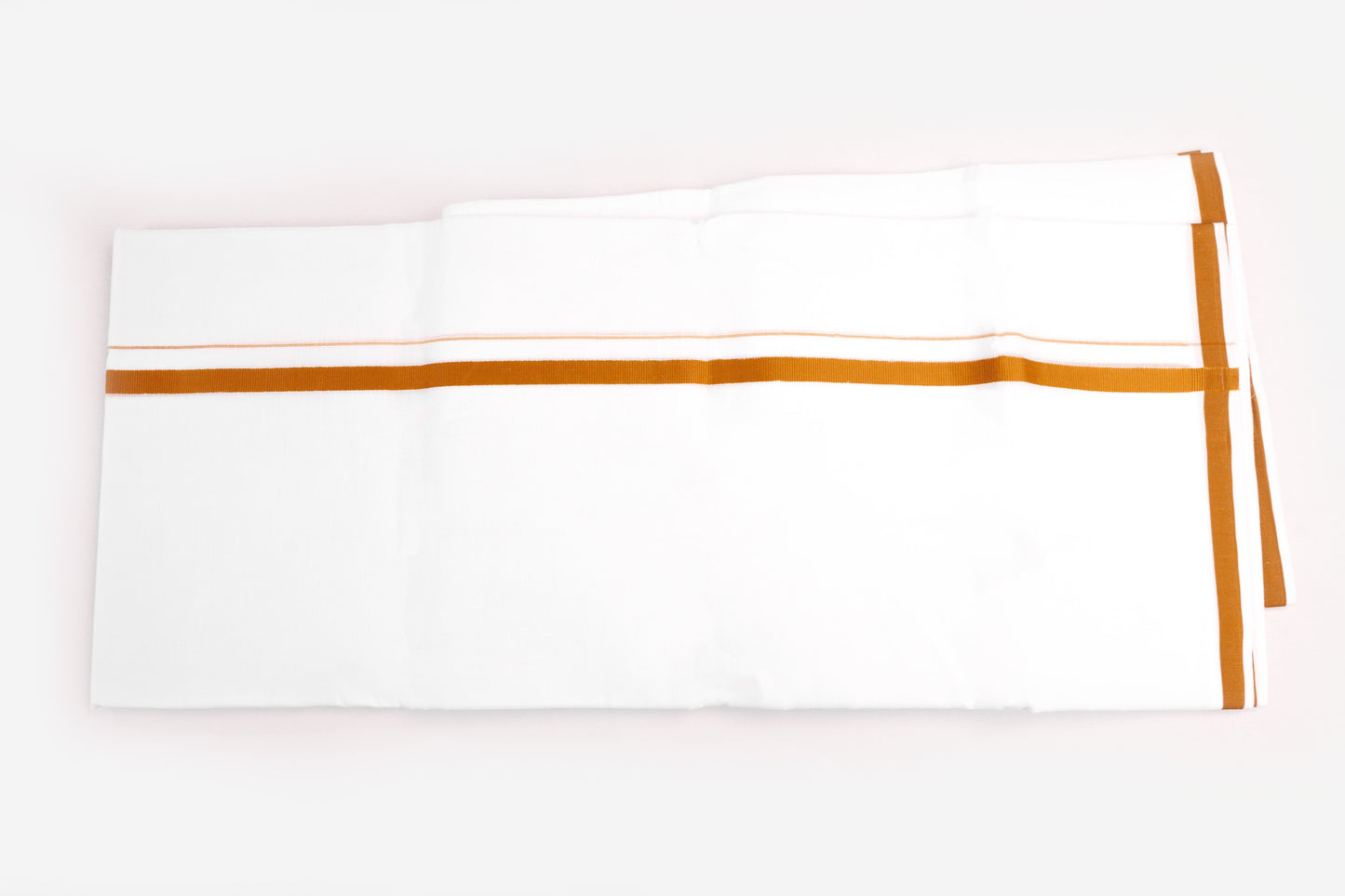 COTTON BORDER WHITE DOUBLE DHOTI FOR MEN - HD-17-3