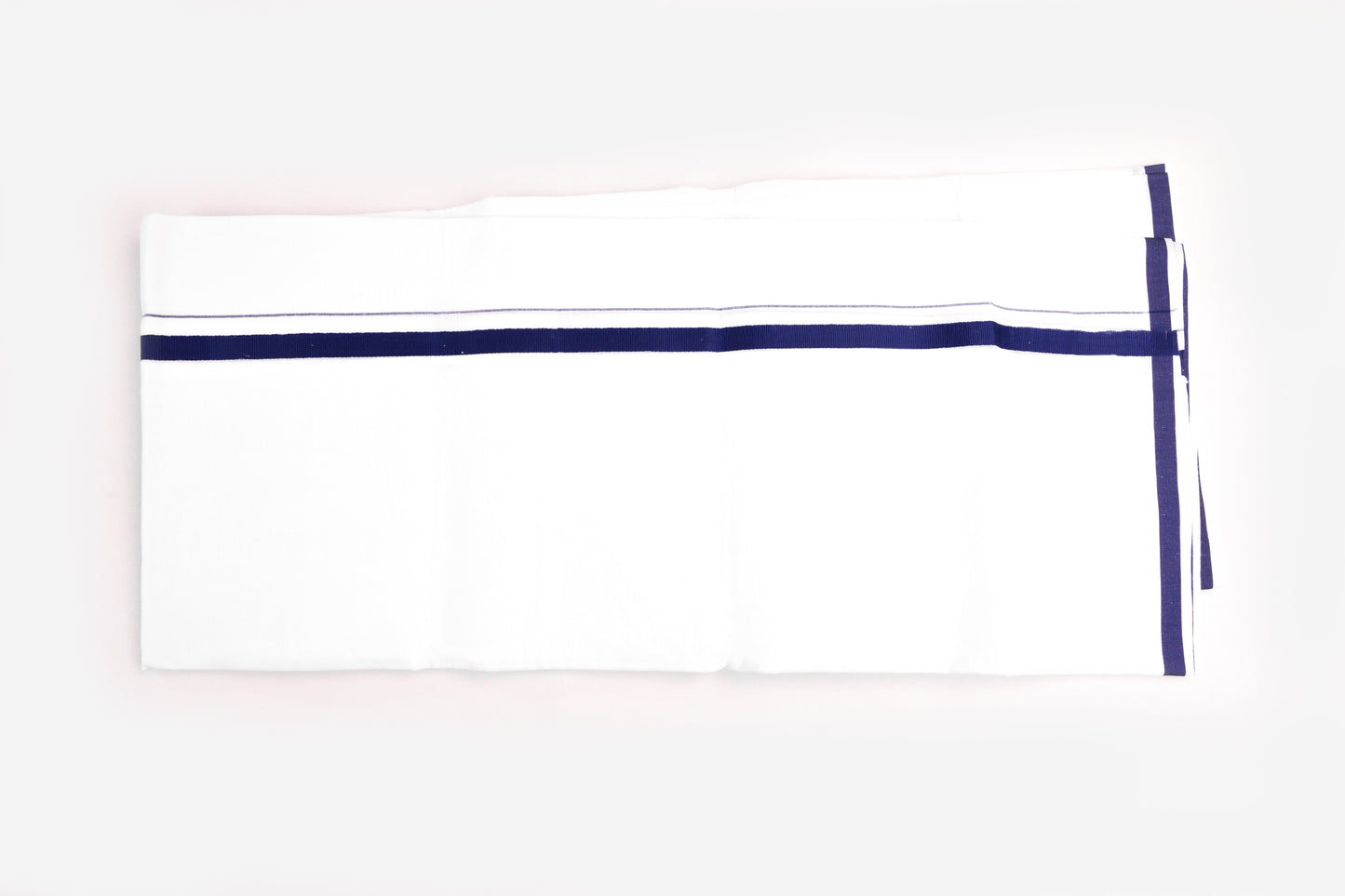 COTTON BORDER WHITE DOUBLE DHOTI FOR MEN - HD-17-5