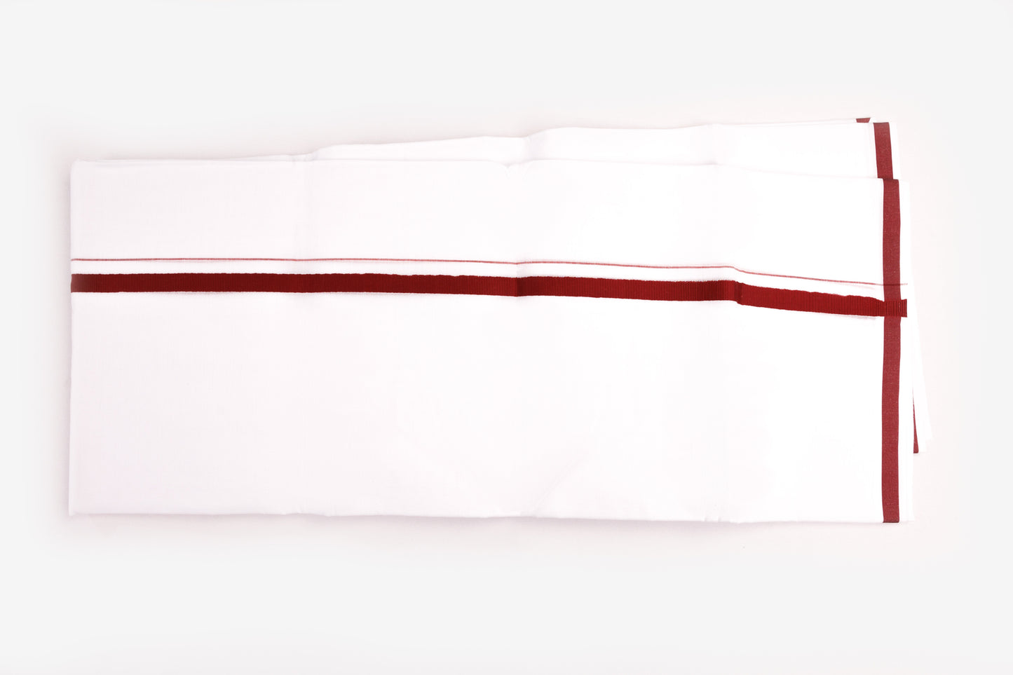 COTTON BORDER WHITE DOUBLE DHOTI FOR MEN - HD-17-9