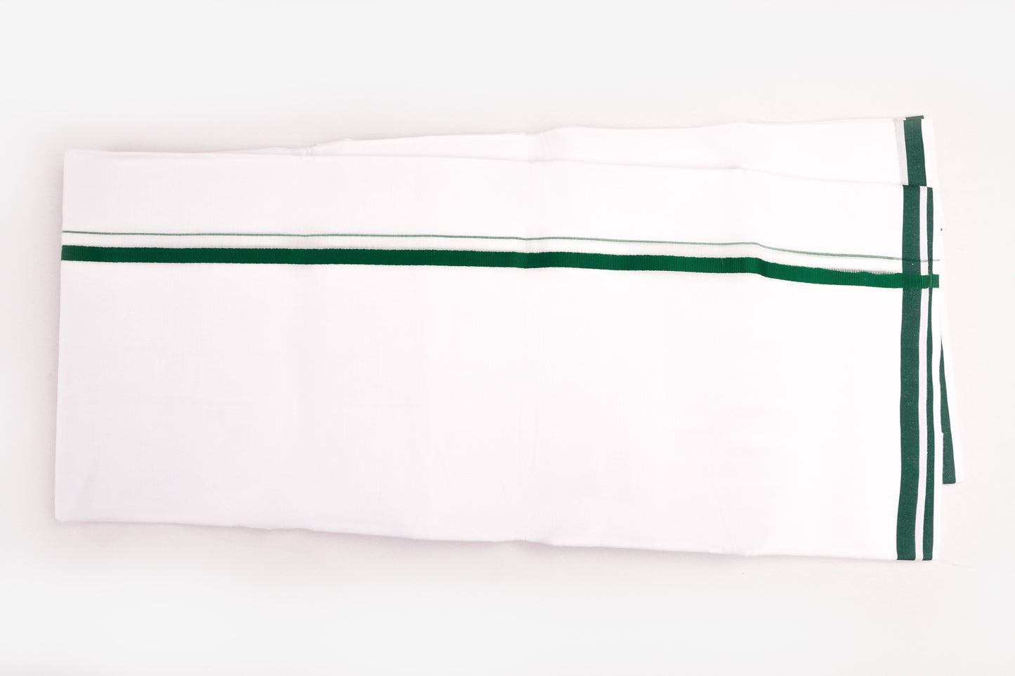COTTON BORDER WHITE DOUBLE DHOTI FOR MEN - HD-17-10