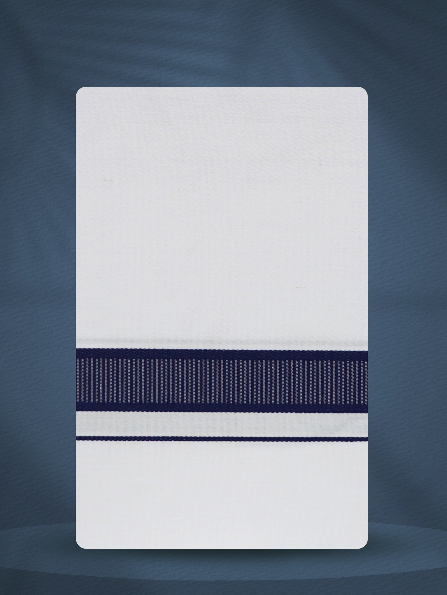 WHITE SINGLE FANCY BORDER - 250 FS-01 DHOTHIE 2.50 MTR