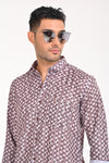 BUY NEWSMAKER SLIMFIT FULL SLEEVE PURPLE SHIRT ONLINE
