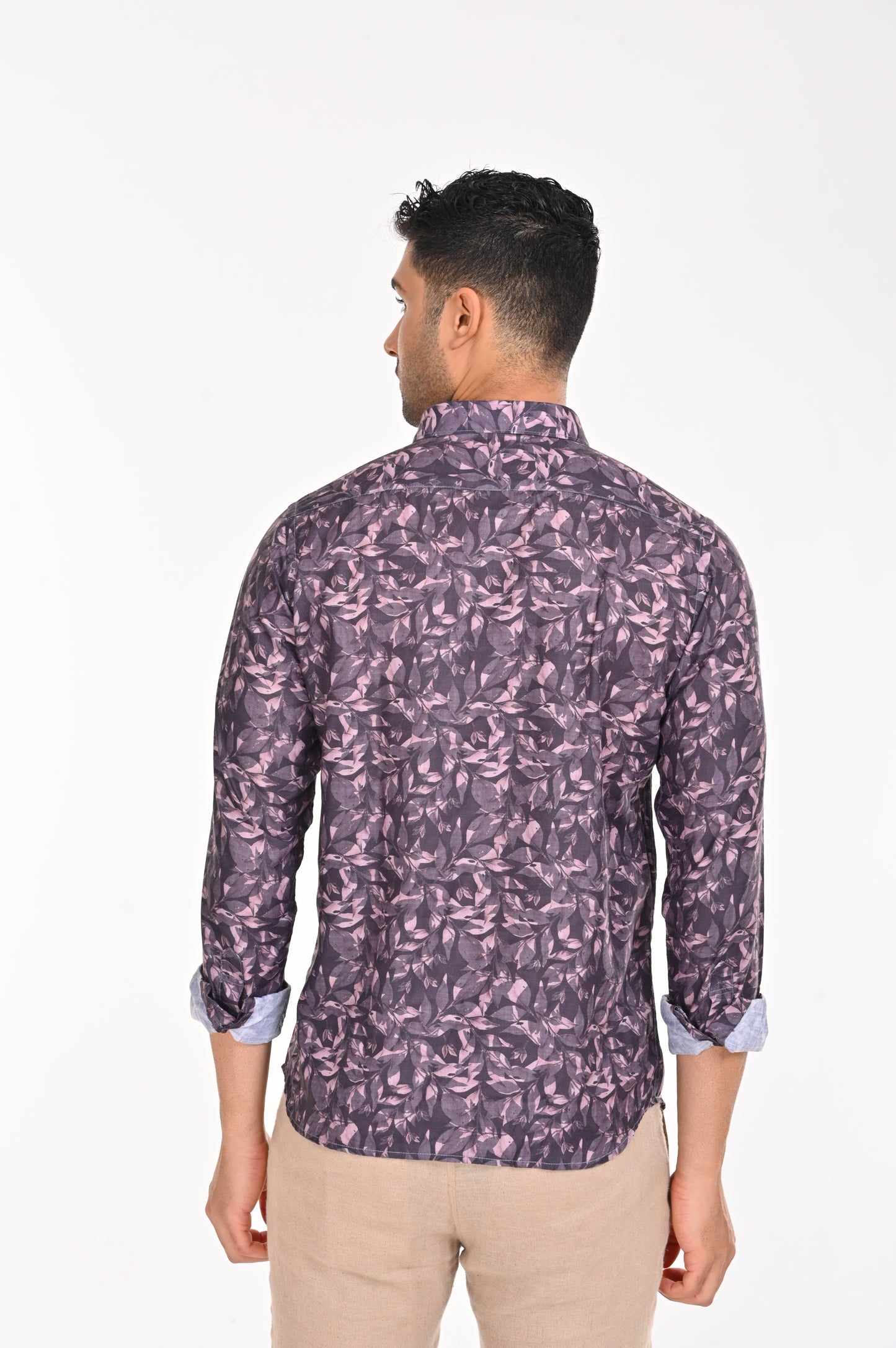 BUY NEWSMAKER SLIMFIT FULL SLEEVE PINK & BLUE SHIRT ONLINE