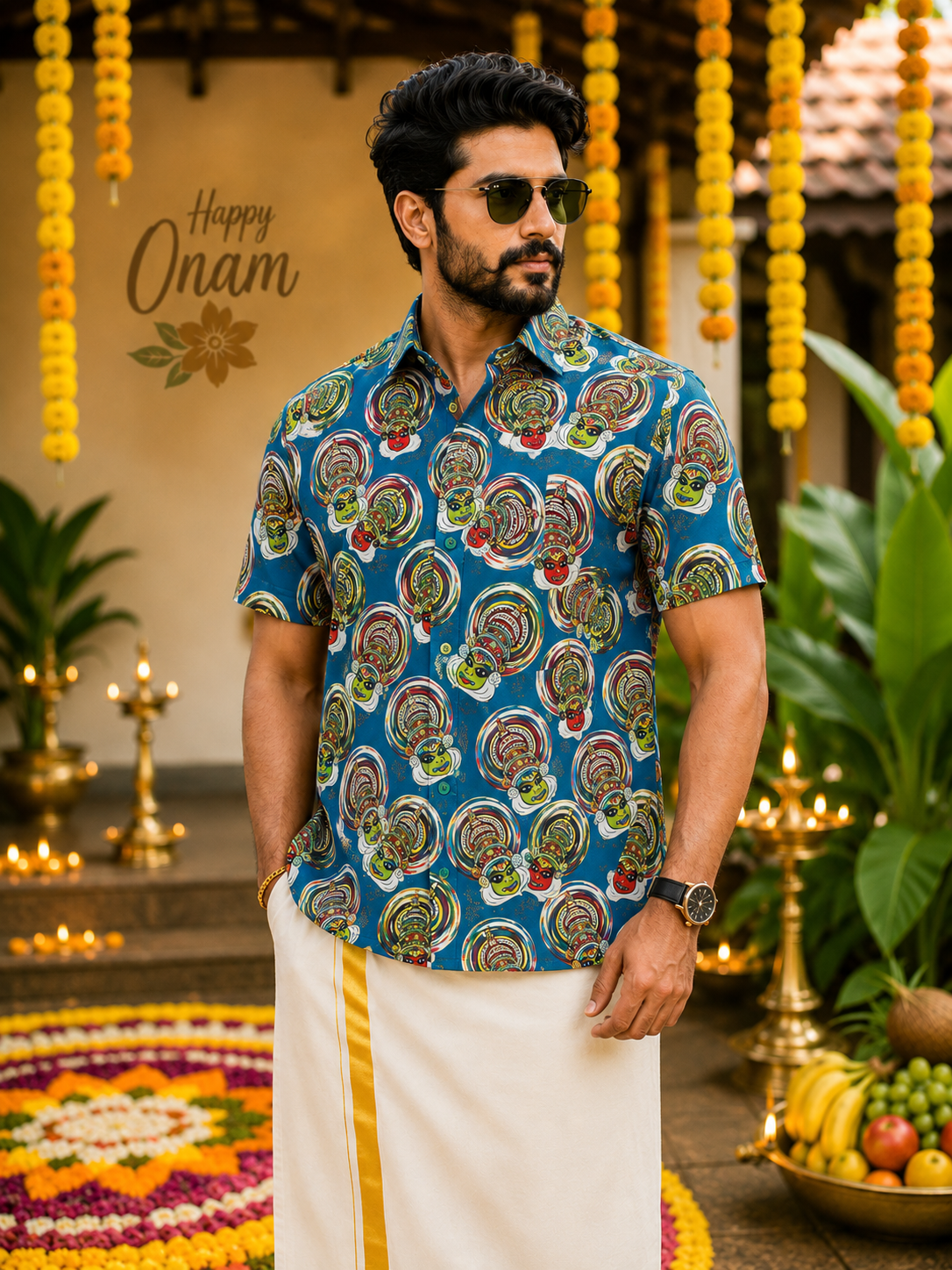 MCR ONAM PREMIUM SHIRT - KATHAKALI - D1