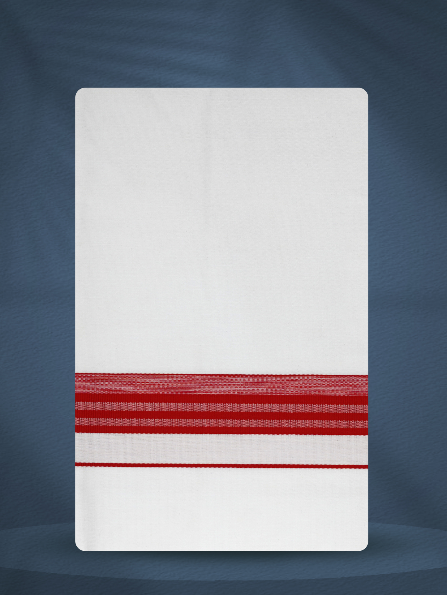 WHITE SINGLE FANCY BORDER - 250 FS-01 DHOTHIE 2.50 MTR