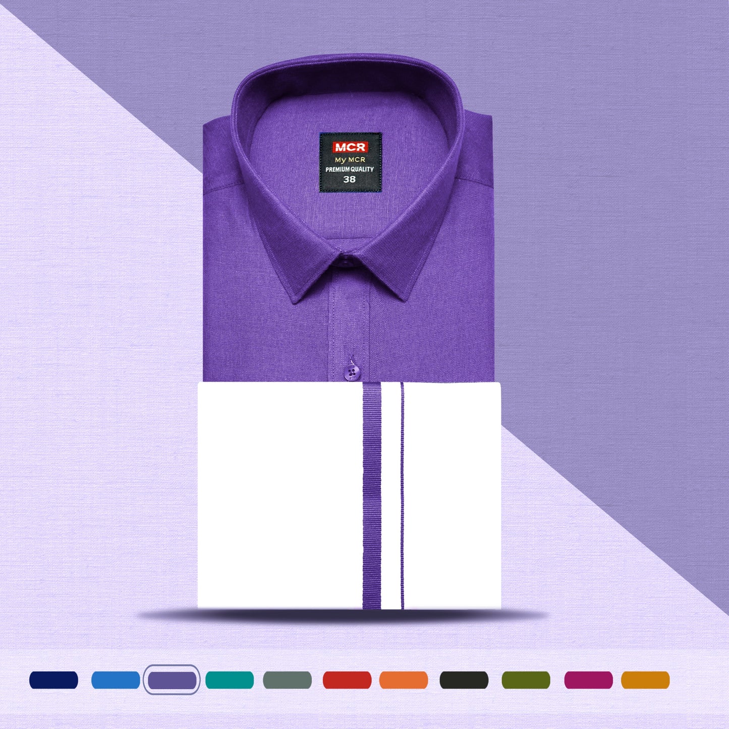 MCR MATCHING SINGLE DHOTI SET HALF SLEEVE