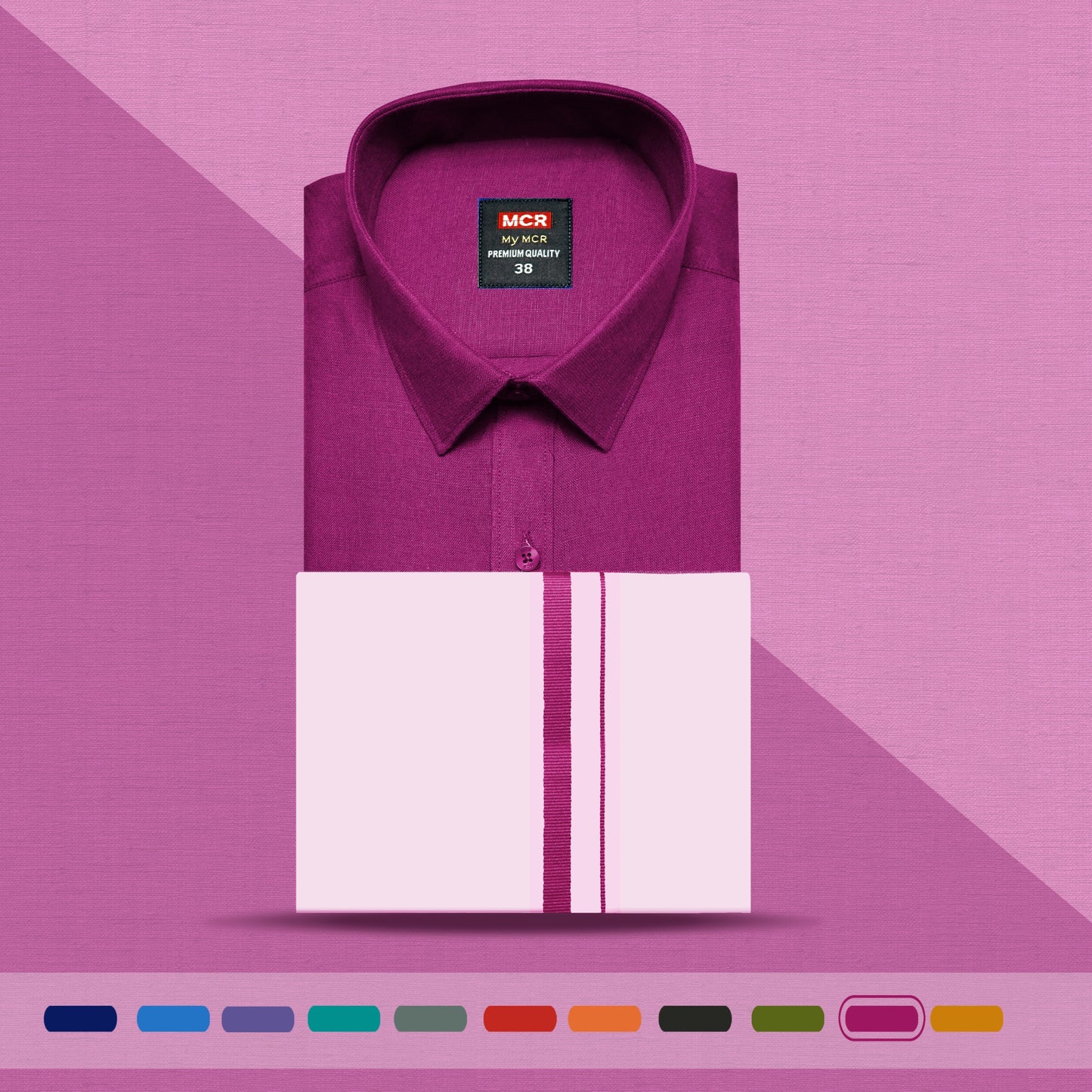 MCR MATCHING SINGLE DHOTI SET HALF SLEEVE