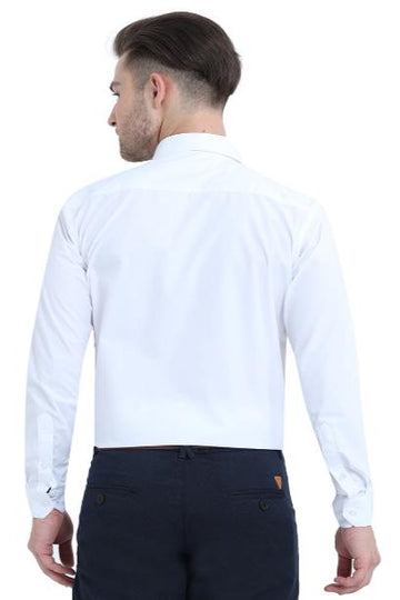 MCR ANTI WRINKLE Full Sleeve Formal White Shirt for Men, perfect for office or formal occasions