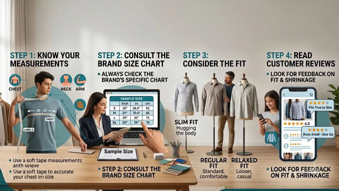 How to choose the right shirt size when shopping online