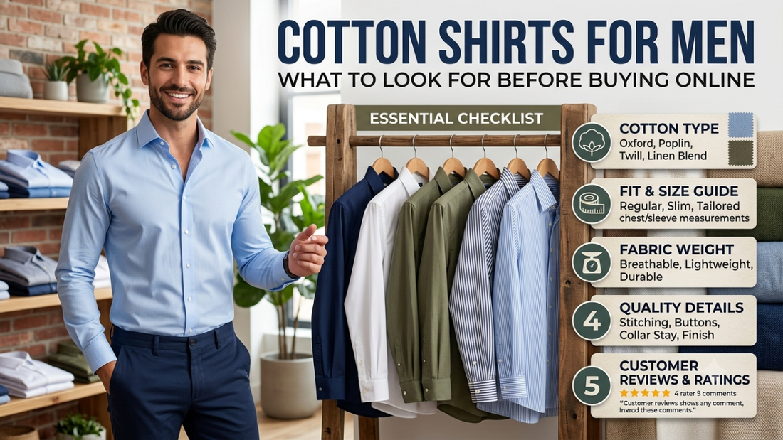 Cotton shirts for men online buying guide