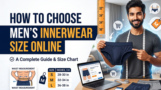 Men’s innerwear size guide for choosing the right fit online