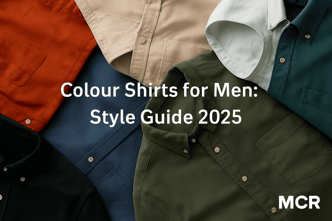 Colour Shirts for Men: Style Guide 2025 - MCR Shirt online