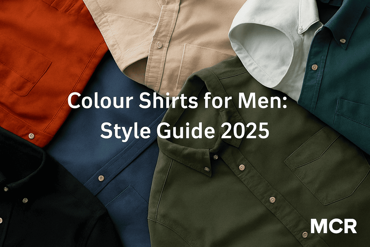 Colour Shirts for Men: Style Guide 2025 - MCR Shirt online