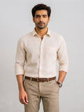 Excel Formal Cream Shirt For Men