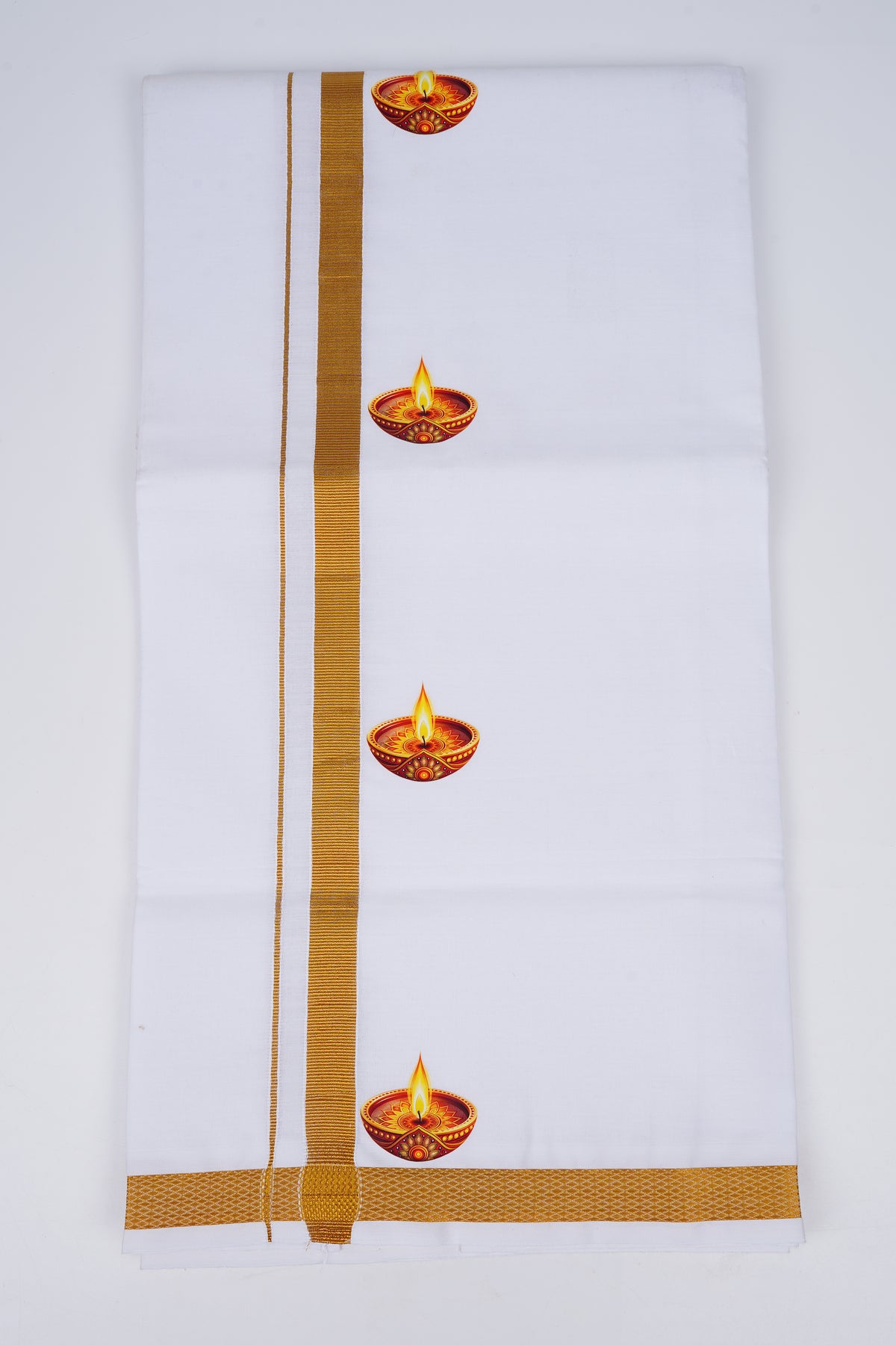 Deepam White Single Dhoti 2.00 MTR