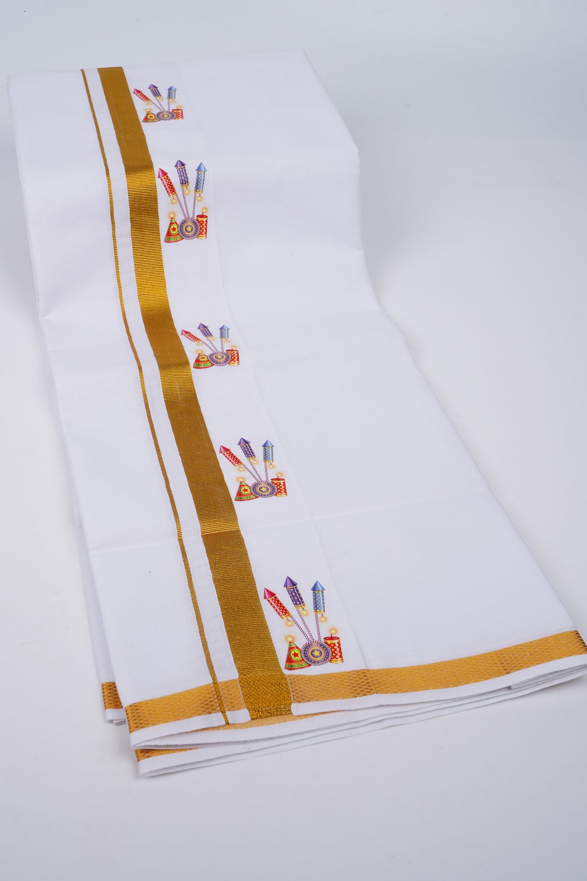 DIWALI White Single Dhoti 2.00 MTR