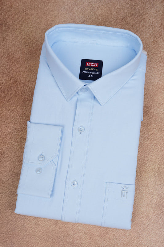 MCR Men Formal Colour Shirt - Sky Blue 82503 Hydrogen