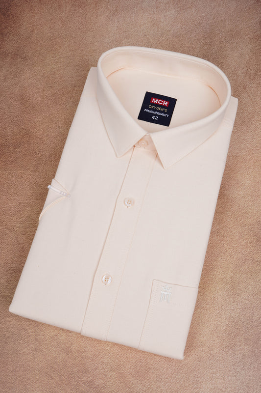 MCR Men Formal Colour Shirt - light peach 82501 Hydrogen