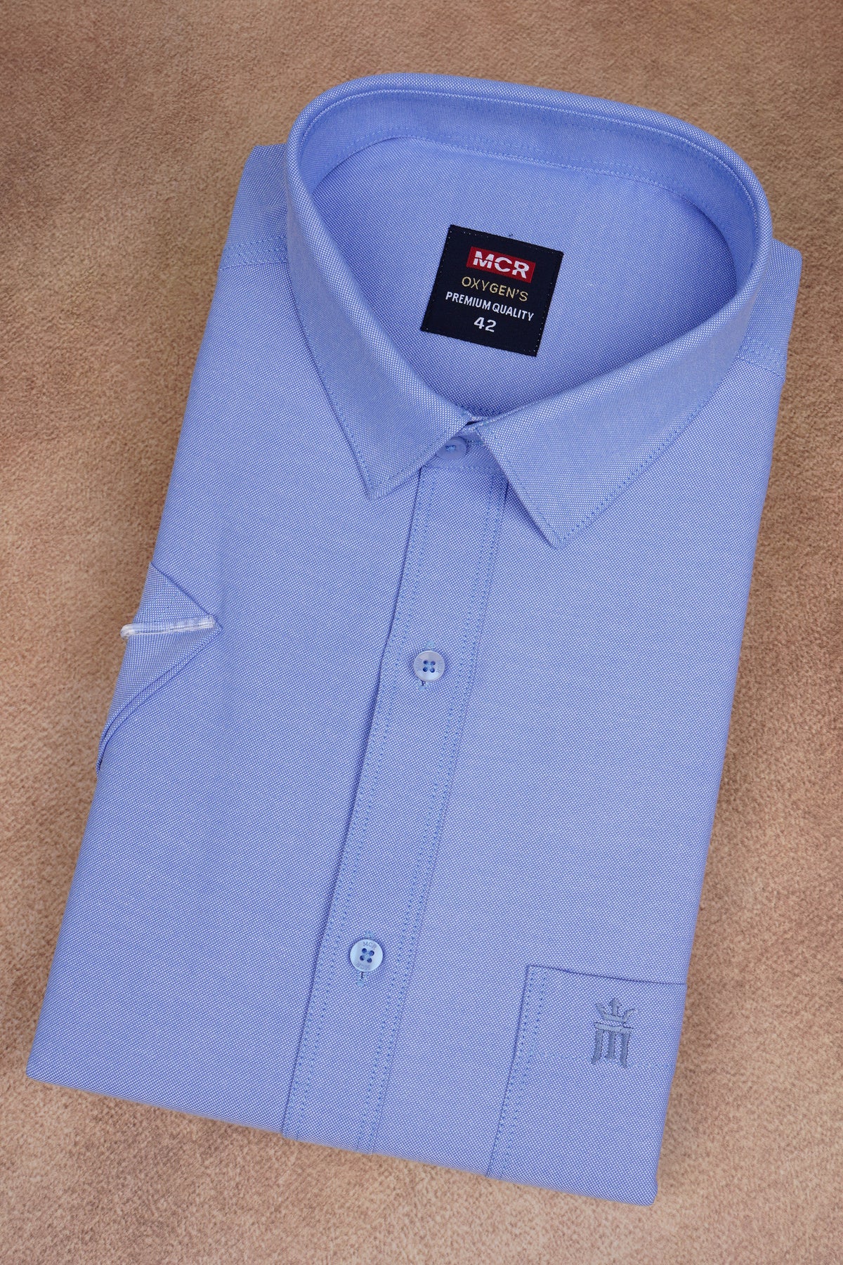 MCR Men Formal Colour Shirt - Sky Blue 82507 Hydrogen