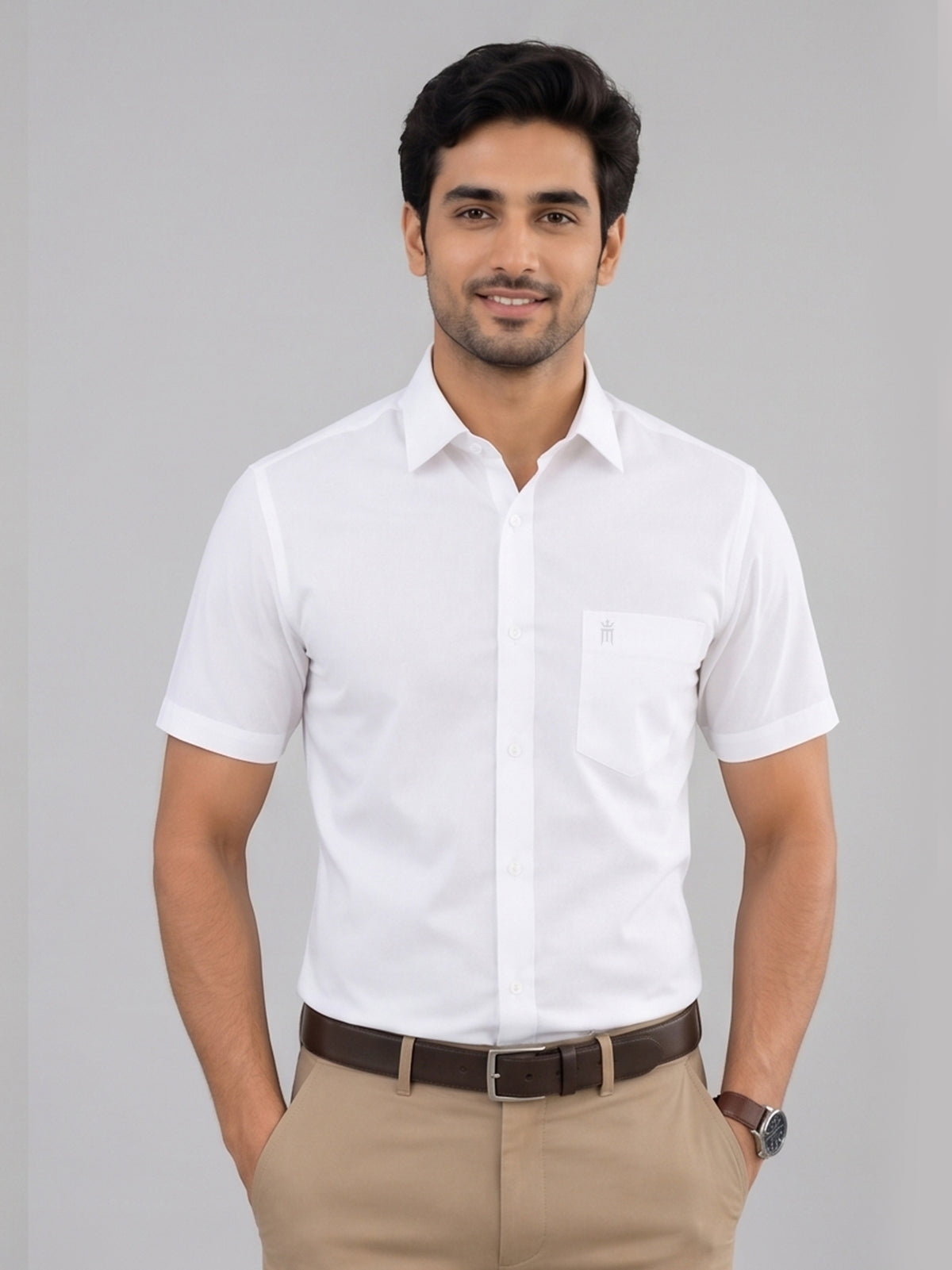 Linex Formal White Shirt For Men