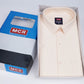 MCR Men Formal Colour Shirt - light peach 82501 Hydrogen