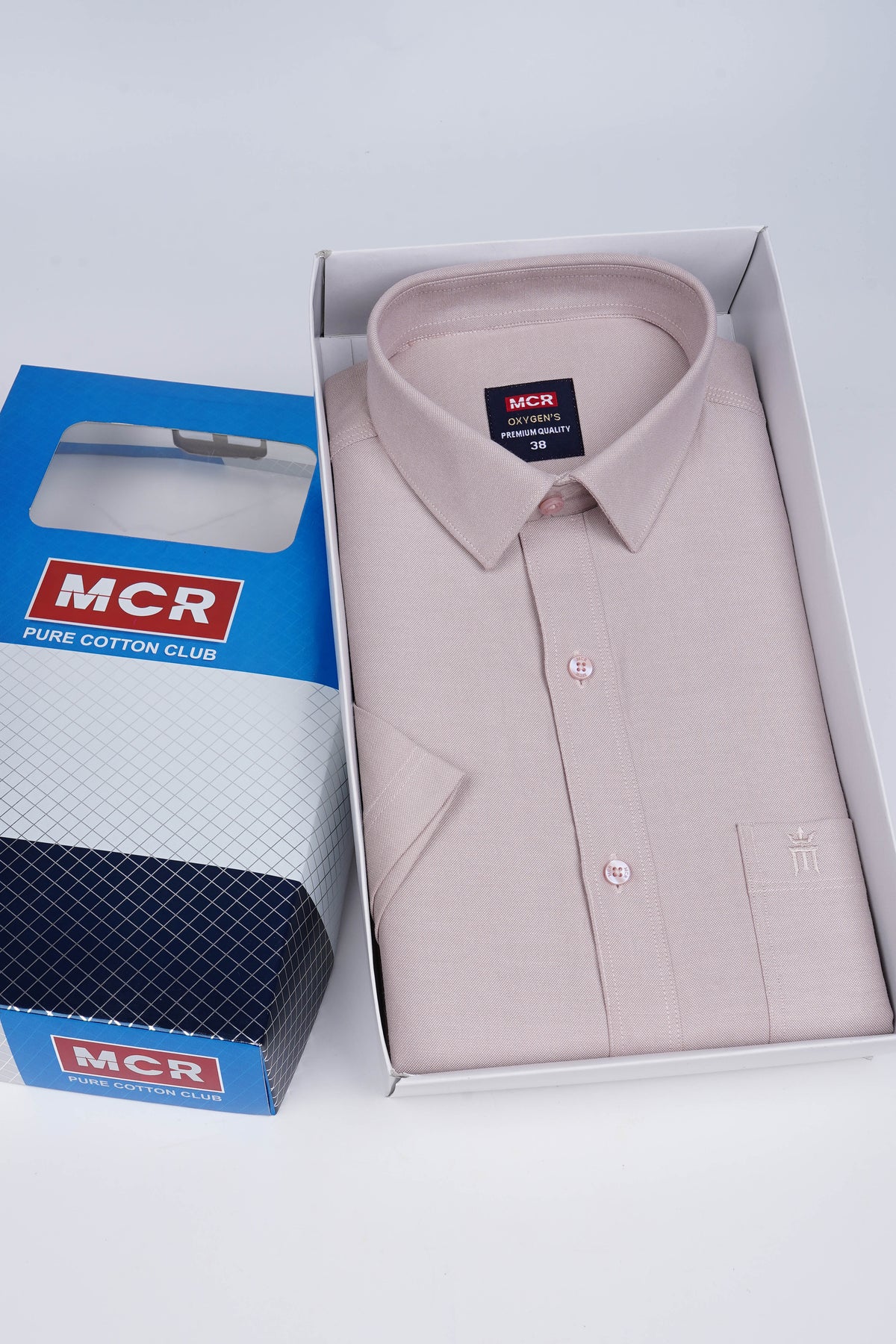 MCR Men Formal Colour Shirt - Dusty rose 82506 Hydrogen