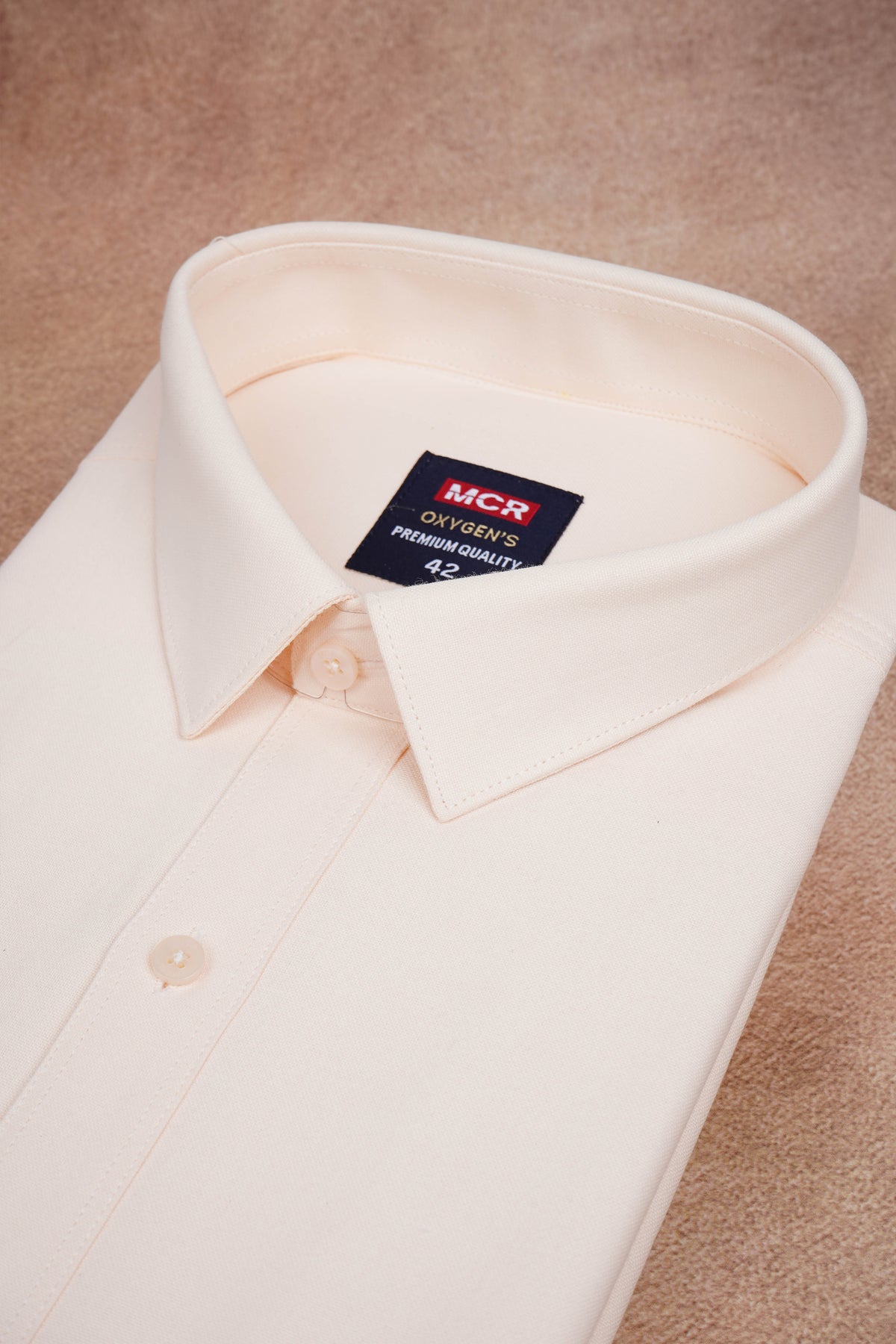 MCR Men Formal Colour Shirt - light peach 82501 Hydrogen